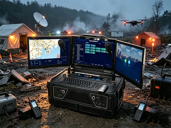 华脉智联三屏便携指挥箱：以融合通信为核，打造移动应急指挥中枢